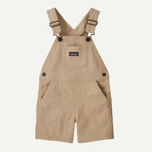 Patagonia Baby Stand Up Shortalls Overalls Oar Tan Size 3T Kids New With Tags
